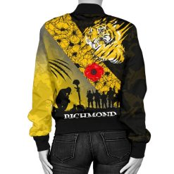 Alternative view of AFL Richmond Tigers Lest We Forget Bomber Jacket