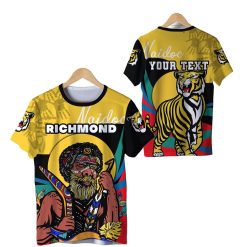 AFL Richmond Tigers NAIDOC Week Custom Text T-Shirt