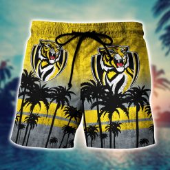 AFL Richmond Tigers Palm Tree Men Beach Shorts V3