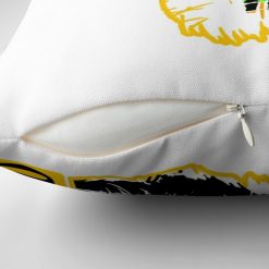 Alternative view of AFL Richmond Tigers White Yellow Square Pillow Case
