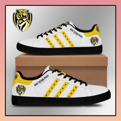 Alternative view of AFL Richmond Tigers White Yellow Stan Smith Shoes