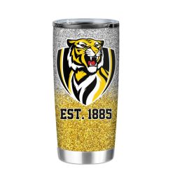 AFL Richmond Tigers Yellow Silver Est 1885 Tumbler