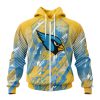 NFL Arizona Cardinals Childhood Cancer Zip Up Hoodie