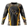 NFL Arizona Cardinals Custom Name Number Camo Hunting Sweatshirt