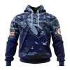 NFL Arizona Cardinals Custom Name Number Honor US Navy Veterans Pullover Hoodie