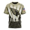 NFL Arizona Cardinals Custom Name Number Honor Veterans And Families T-Shirt