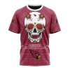 NFL Arizona Cardinals Custom Name Number Kits For Dia De Muertos T-Shirt