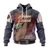 NFL Arizona Cardinals Custom Name Number Mandalorian And Baby Yoda Pullover Hoodie