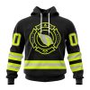 NFL Arizona Cardinals Custom Name Number Special FireFighter Uniform Pullover Hoodie