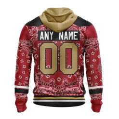 Alternative view of NFL Atlanta Falcons Custom Name Number Classic Style Pullover Hoodie