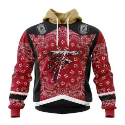 NFL Atlanta Falcons Custom Name Number Classic Style Pullover Hoodie