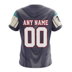 Alternative view of NFL Atlanta Falcons Custom Name Number Mandalorian And Baby Yoda T-Shirt
