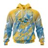 NFL Baltimore Ravens Childhood Cancer Pullover Hoodie