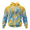 NFL Baltimore Ravens Childhood Cancer Zip Up Hoodie