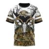 NFL Baltimore Ravens Custom Name Number Deer Skull And Forest T-Shirt