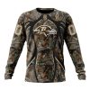 NFL Baltimore Ravens Custom Name Number Hunting Camo Sweatshirt