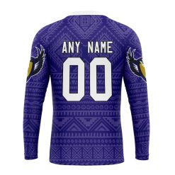 Alternative view of NFL Baltimore Ravens Custom Name Number Kits For Dia De Muertos Sweatshirt