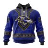 NFL Baltimore Ravens Custom Name Number Native Concepts Pullover Hoodie