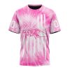 NFL Baltimore Ravens Custom Name Number Pink Tie-Dye T-Shirt