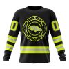 NFL Baltimore Ravens Custom Name Number Special FireFighter Uniform Sweatshirt