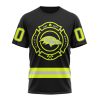 NFL Baltimore Ravens Custom Name Number Special FireFighter Uniform T-Shirt
