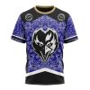 NFL Baltimore Ravens Custom Name Number Veterans And Families T-Shirt