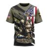 NFL Baltimore Ravens Custom Name Number Veterans Kneeling Soldier T-Shirt