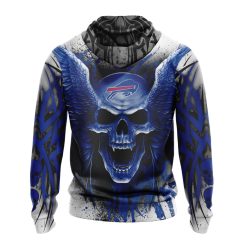 Alternative view of NFL Buffalo Bills Special Kits With Skull Pullover Hoodie