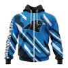 NFL Carolina Panthers Custom Name Number MotoCross Concept Unisex Zip Up Hoodie