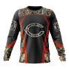 NFL Chicago Bears Custom Name Number Camo Hunting Design Sweatshirt