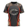 NFL Chicago Bears Custom Name Number Camo Hunting Design T-Shirt