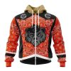 NFL Chicago Bears Custom Name Number Classic Style Zip Up Hoodie