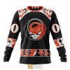 NFL Chicago Bears Custom Name Number Grateful Dead Sweatshirt