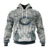 NFL Chicago Bears Custom Name Number Honor US Air Force Veterans Pullover Hoodie