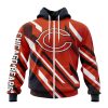 NFL Chicago Bears Custom Name Number MotoCross Concept Zip Up Hoodie