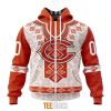 NFL Chicago Bears Custom Name Number Native Pattern Zip Up Hoodie