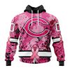 NFL Chicago Bears Custom Name Number Pink Breast Cancer Pullover Hoodie
