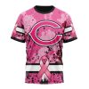 NFL Chicago Bears Custom Name Number Pink Breast Cancer T-Shirt
