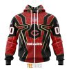 NFL Chicago Bears Custom Name Number Spider Man Zip Up Hoodie