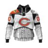 NFL Chicago Bears Custom Name Number Star Wars Pullover Hoodie