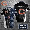 NFL Chicago Bears Custom Name Special Half Tone Mascot Hawaiian Shirt
