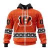 NFL Cincinnati Bengals Custom Name Number Native Concepts Zip Up Hoodie
