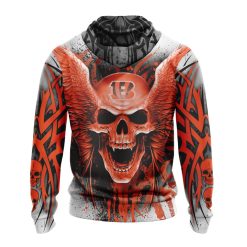 Alternative view of NFL Cincinnati Bengals Special Kits With Skull Pullover Hoodie