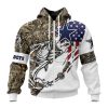NFL Dallas Cowboys Custom Name Number Fishing With Flag Of USA Zip Up Hoodie