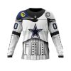 NFL Dallas Cowboys Custom Name Number Star Wars Sweatshirt