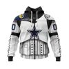 NFL Dallas Cowboys Custom Name Number Star Wars Zip Up Hoodie