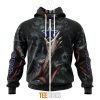 NFL Dallas Cowboys Halloween Horror Skull Zip Up Hoodie