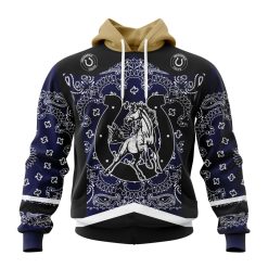 NFL Indianapolis Colts Custom Name Number Classic Style Pullover Hoodie