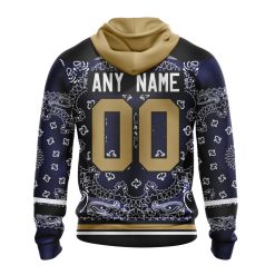 Alternative view of NFL Indianapolis Colts Custom Name Number Classic Style Pullover Hoodie
