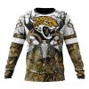 NFL Jacksonville Jaguars Custom Name Number Deer Skull And Forest Sweatshirt